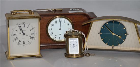 Four various clocks